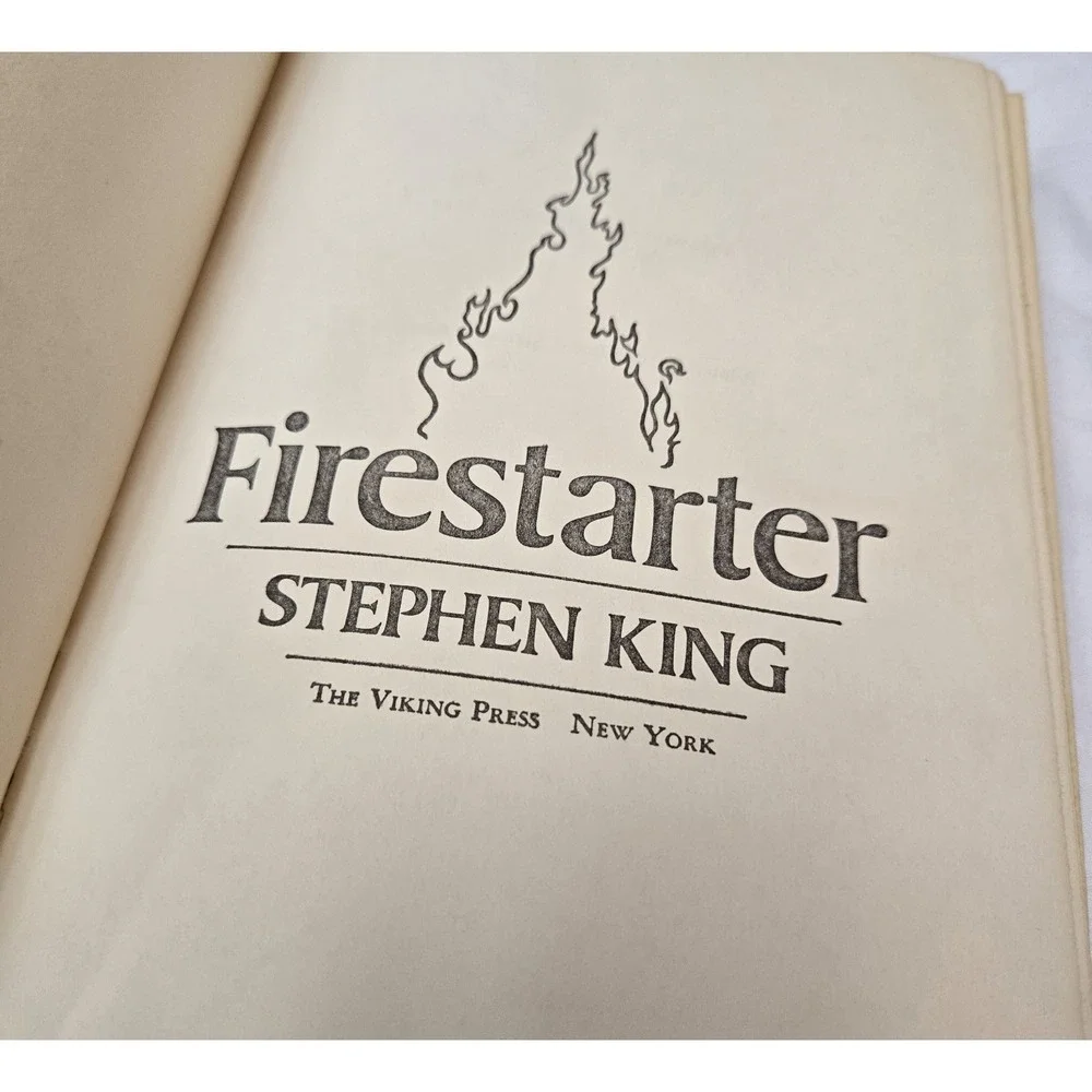 LOT/3 VINTAGE Stephen King HC's - Christine, Firestarter, Girl Who Loved Tom G
